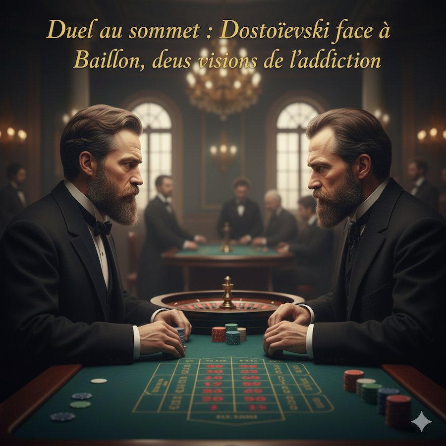 Duel au sommet : Dostoïevski face à Baillon, deux visions de l&rsquo;addiction